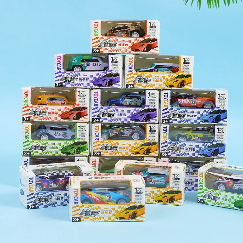 Voiture jouet à tirer en métal, Mini modèle de course éducatif pour enfants, garçons, étudiants, petit cadeau pour la maternelle, amusant