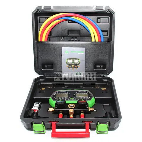 전자 불소 계량기 에어컨 냉매 압력 게이지, 불소 충전 도구 ST-B168D, R12, R22, R134a, R404a, 410a