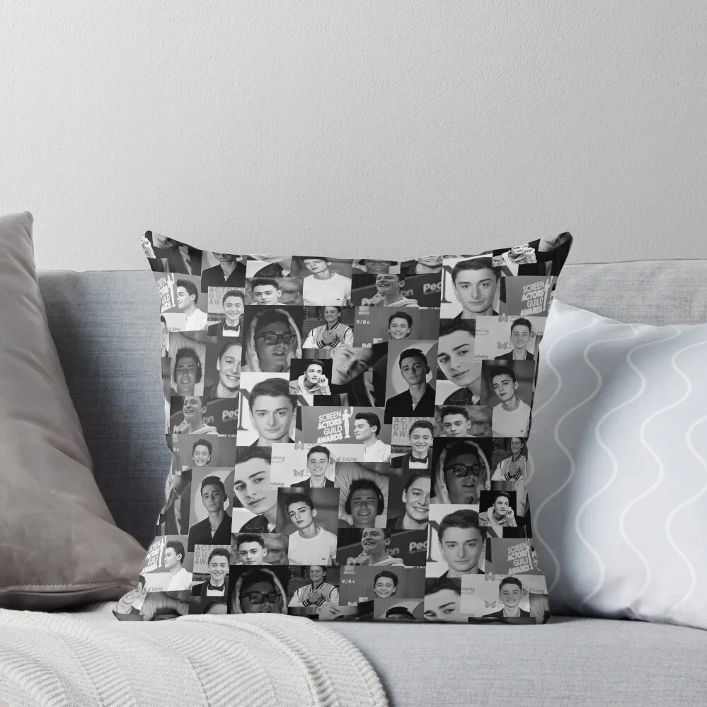 

Black and White Noah Schnapp Throw Pillow autumn pillowcase home decor items Luxury Pillow Cover autumn decoration pillow