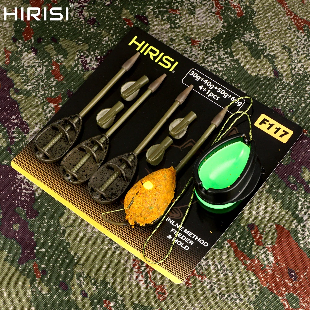 

Hirisi Carp Fishing Method Feeder and Mould Carp Fishing Tackle Set Bait Cage Basket Bait F117 Fishing Accessories ﻿