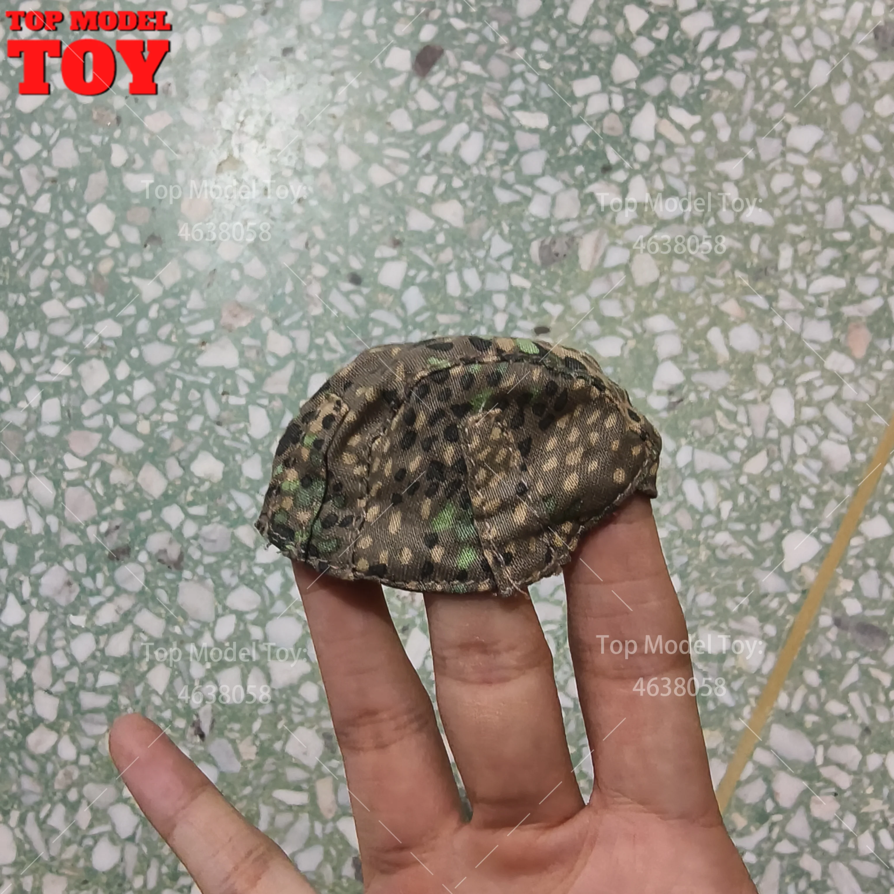 Камуфляжный шлем в масштабе 1/6, немецкая кепка, модель, подходит для 12-дюймовой фигурки солдата, аксессуары для сцены для коллекционирования