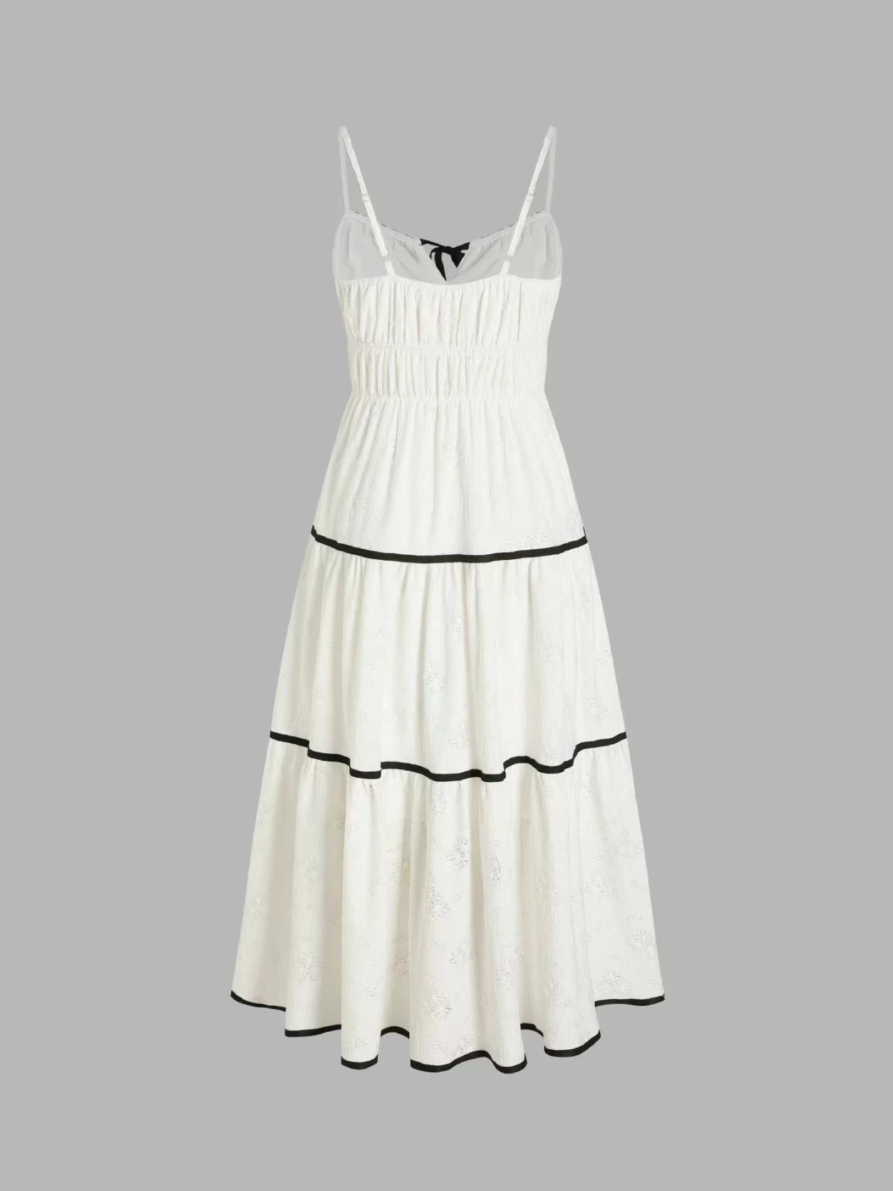 Sexy Strap Slim Fit Dr Patchwork Knot Long Skirt High Waist Commute Sle No Sve A-Line Single Piece Summer Dr