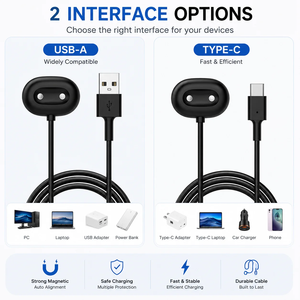 Magnetyczna ładowarka do Google Pixel Watch 4, kabel do szybkiego ładowania USB/Type C, stacja dokująca do ładowania smartwatcha — zdjęcie produktu 7
