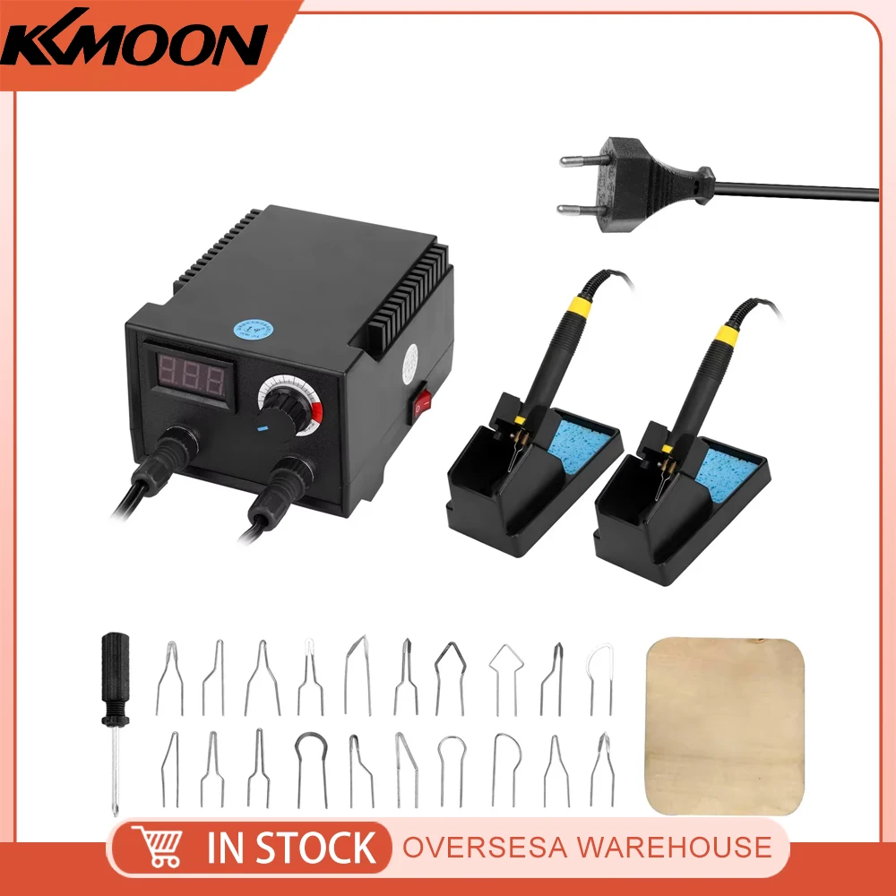 100W Woodburner Wood Burning Tool Kit Adjustable 0-650℃ Woodburning Pyrography Pen Machine Set Electric Soldering Iron