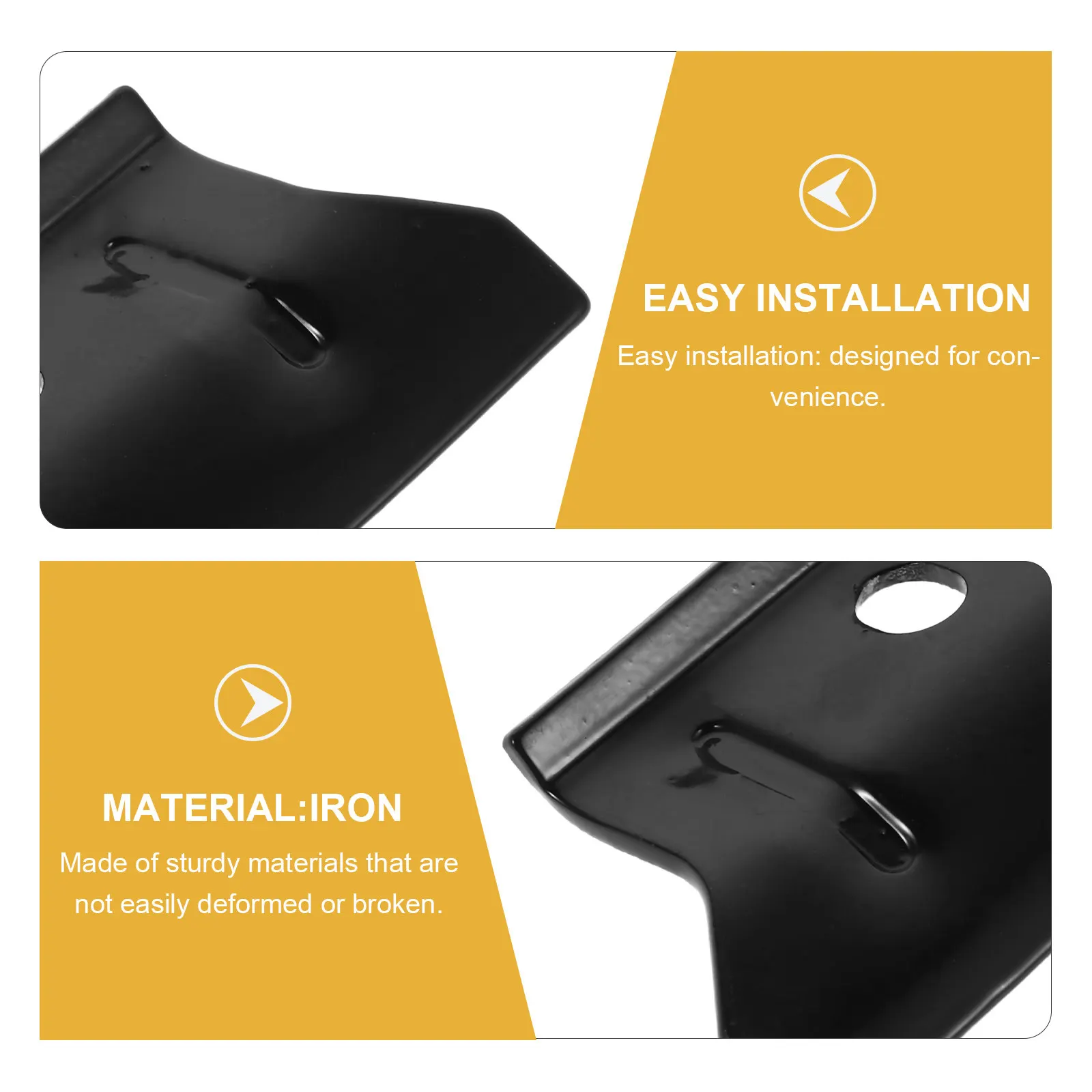 Car Battery Bracket Black Heavy Duty Metal Hold Down Mount for Automobiles Optimized Weight Distribution Enhanced Safety