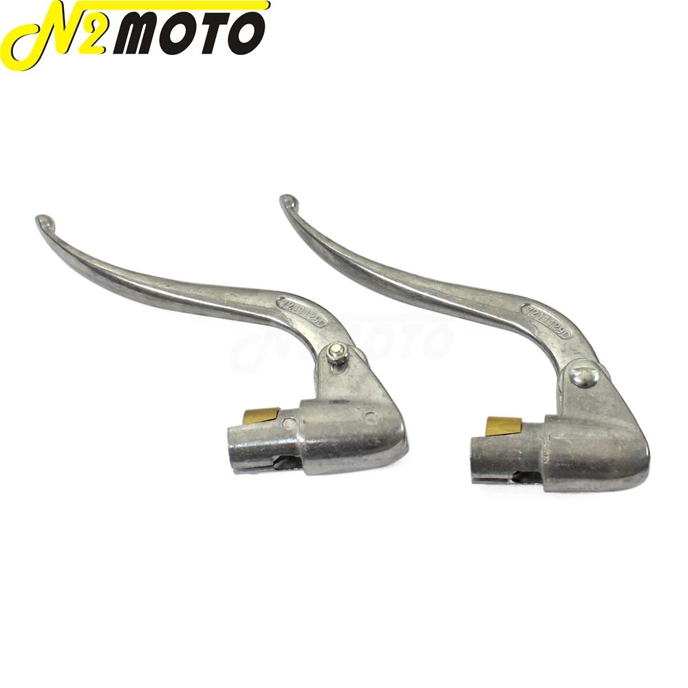 1 Pair Silver Aluminum Motorbike Left and Right Brake Clutch Hand Grip Lever for K750 KS750 M1 M72 R75 Dnepr Ural Sidecar