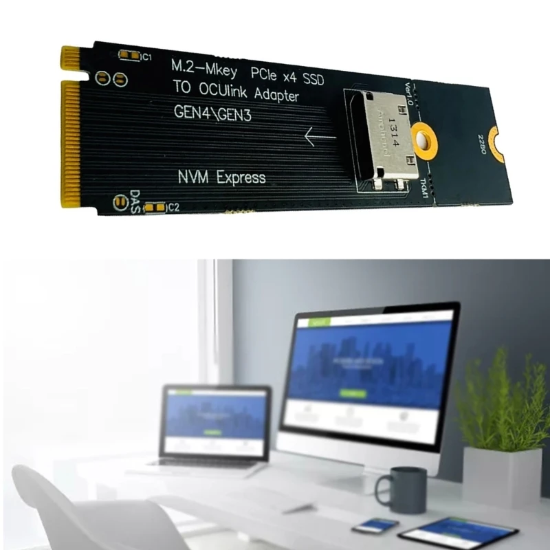 M.2 M key NVME Port to Ocul SFF 8612 Port Converter PCIE NGFF Adapter Card Drop Shipping