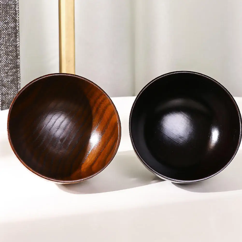 

1Pcs Jujube Wood Baby Food Bowl 250-300Ml Soup Bowl Heat Insulation Easy Grip Stable Base Smooth Finish Wooden Kitchen Supplies