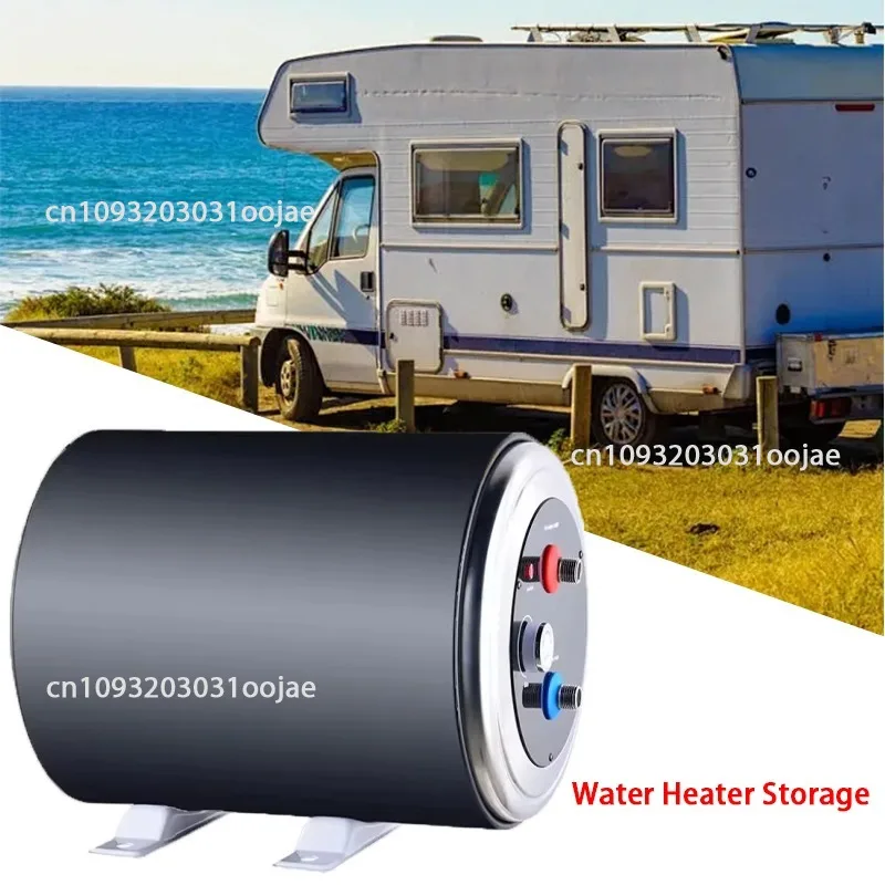 Electric Hot Water Heater 12V 200W Instant Water Shower Heater Tank Storage for RV Bathroom Shower Small Bath Kitchen Camping