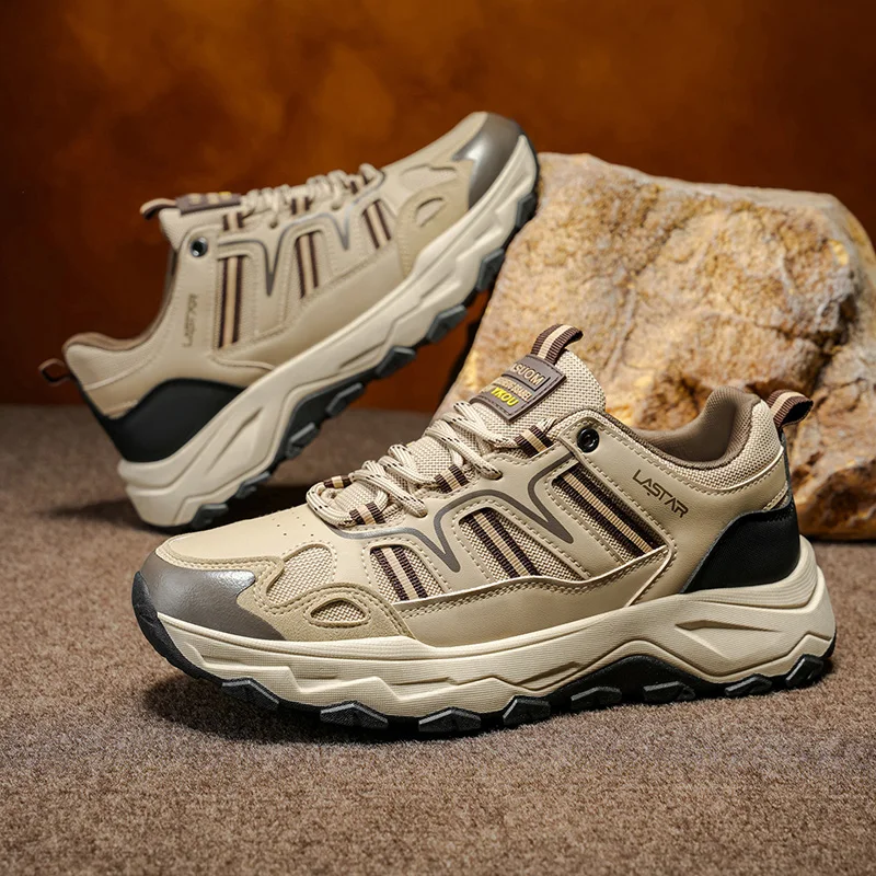 

New Autumn Men Hiking Boots Breathable Boots for Men Comfort Climbing Shoes Outdoor Sneakers Casual Shoes Zapatillas Hombre