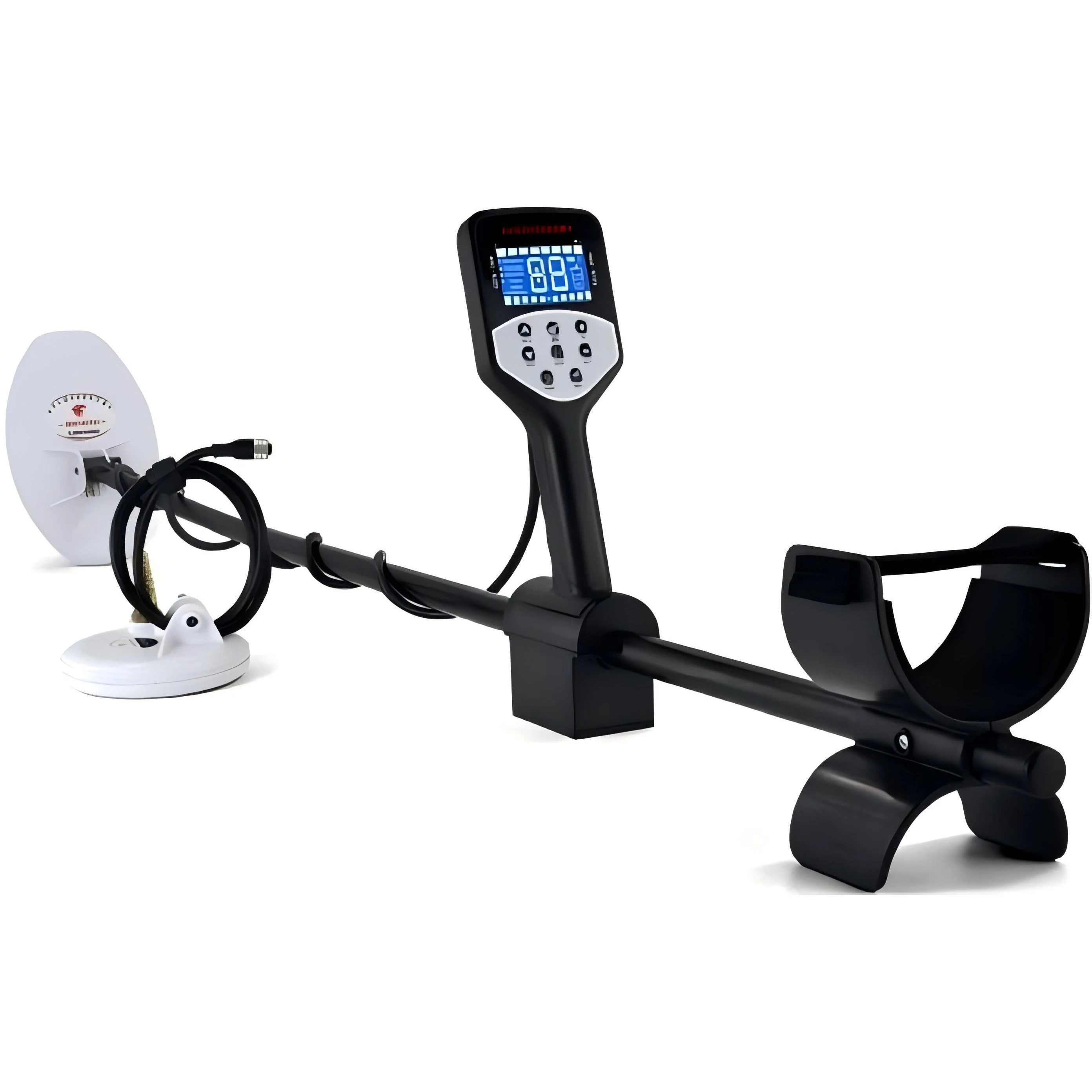 TPGD-2000 Gold Detection Metal Detector Dual Coil Backlit Display 2 Modes High Sensitivity for Outdoor Gold Prospecting