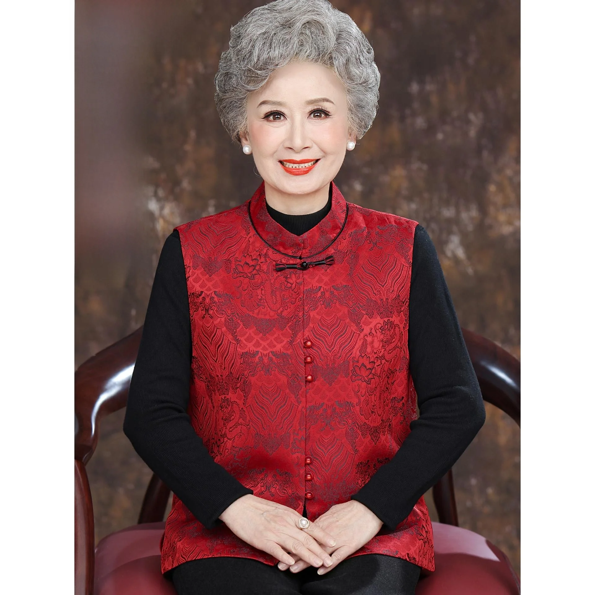 

Новая осенне-зимняя женская жилетка в китайском стиле, теплая утолщенная верхняя одежда для мам, большие размеры