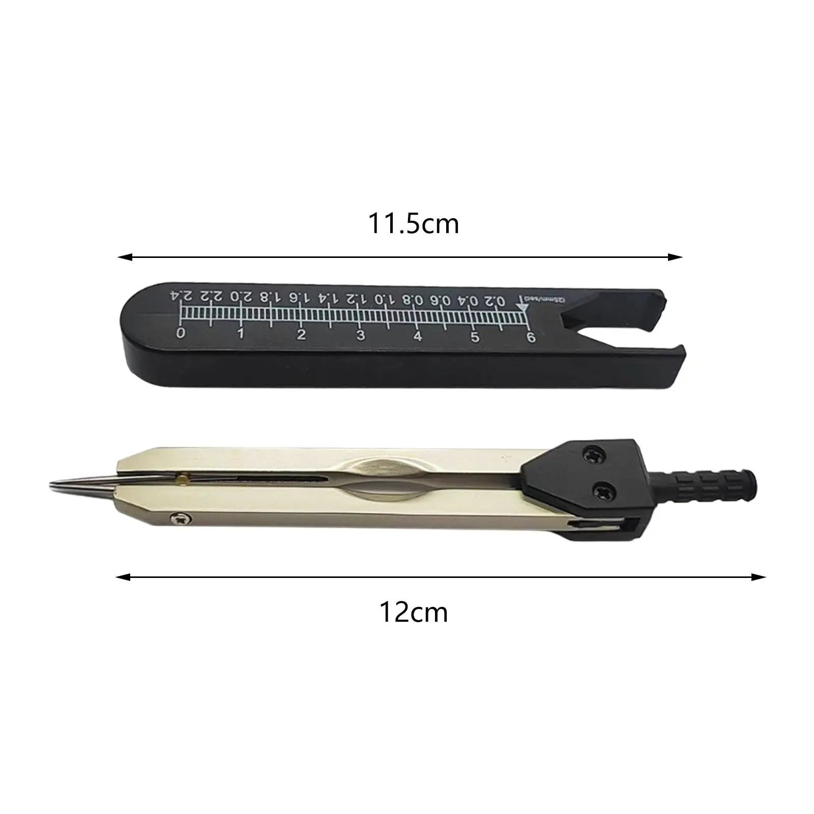 

Портативный измерительный инструмент для ЭКГ: карманный штангенциркуль, металлическая линейка 0-2,4 дюйма, делитель для ЭКГ