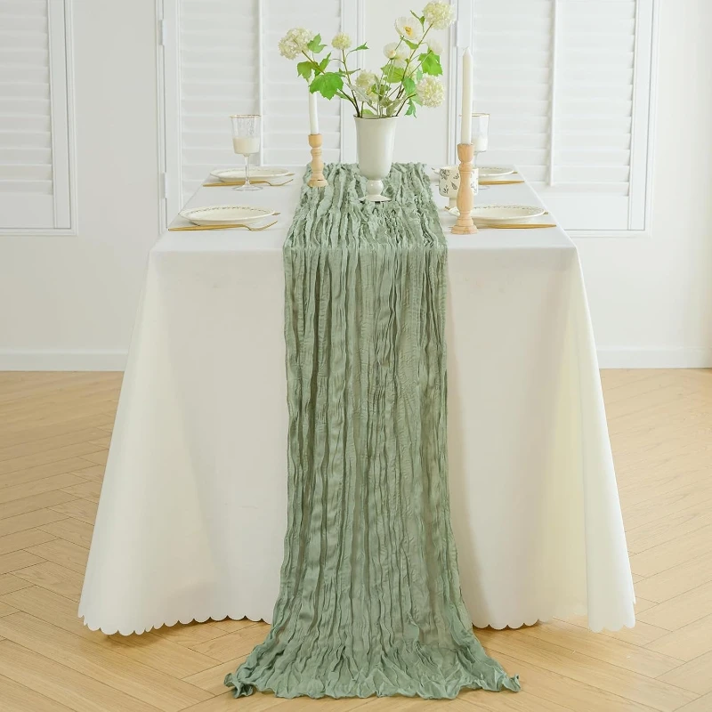 

10 шт. полупрозрачных марлевых скатертей в стиле бохо для свадеб, детских праздников, дней рождения, украшения тортов