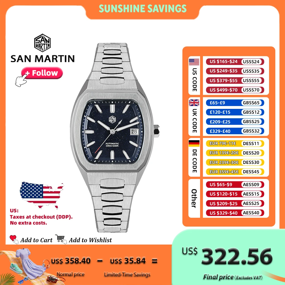 San Martin 39.5Mm T…