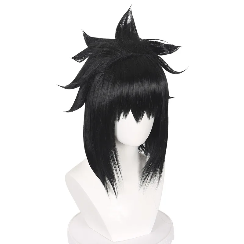 Uchiha Sasuke perruque noire hérissée Cosplay Anime perruque facile à coiffer perruque