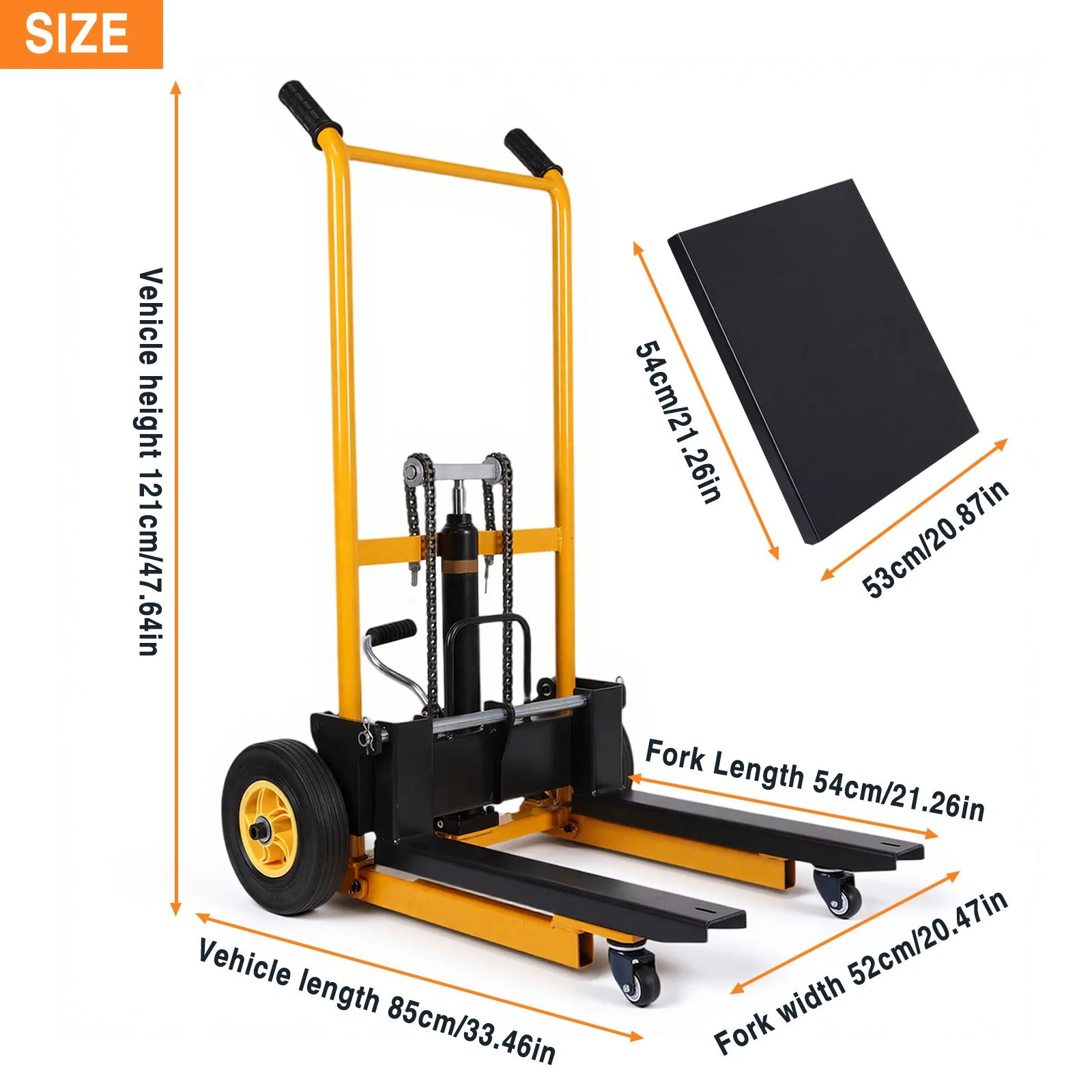 Mini empilhadeira manual empilhador hidráulico leve portátil palete jack mesa carrinho palete caminhão dolly para comercial e indústria