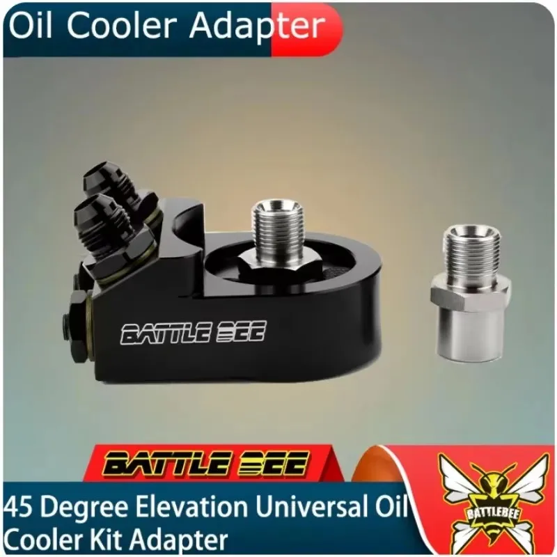 

Thermostat Sensor Sandwich Plate Connector 45 Degree Elevation Universal Oil Cooler Kit Adapter M20x1.5 BB-OFA-005/006/007