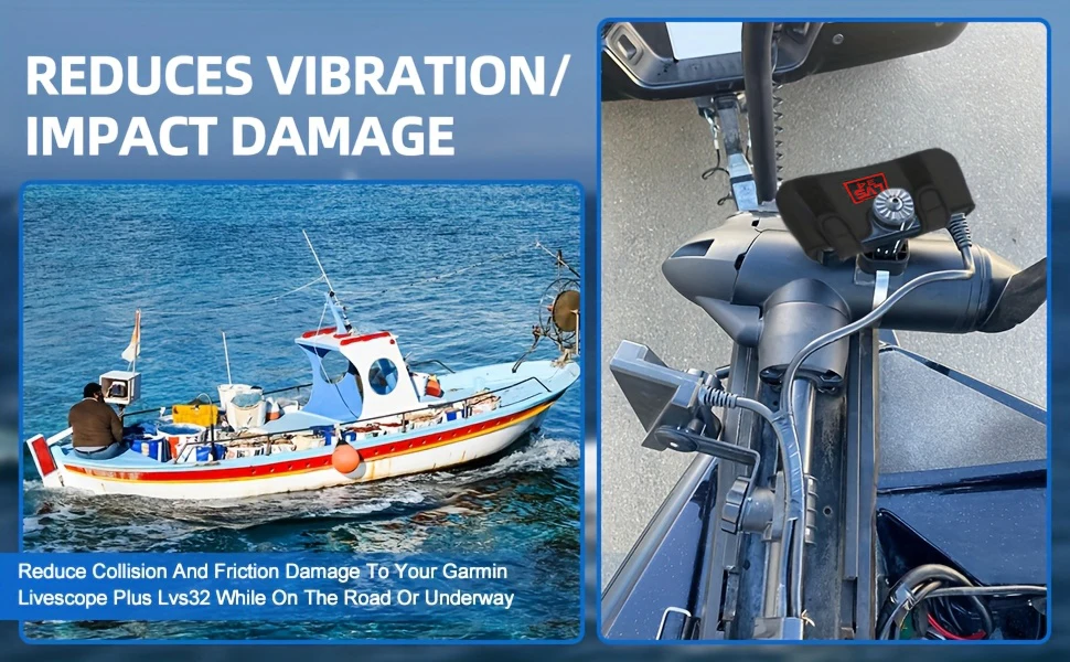Neopren-Schutzhülle für Garmin Livescope Plus LVS34 – Schutzhülle für den Transport, geeignet für Fischfinder-Sonarsensoren, die auf Booten verwendet werden. – Detail 2