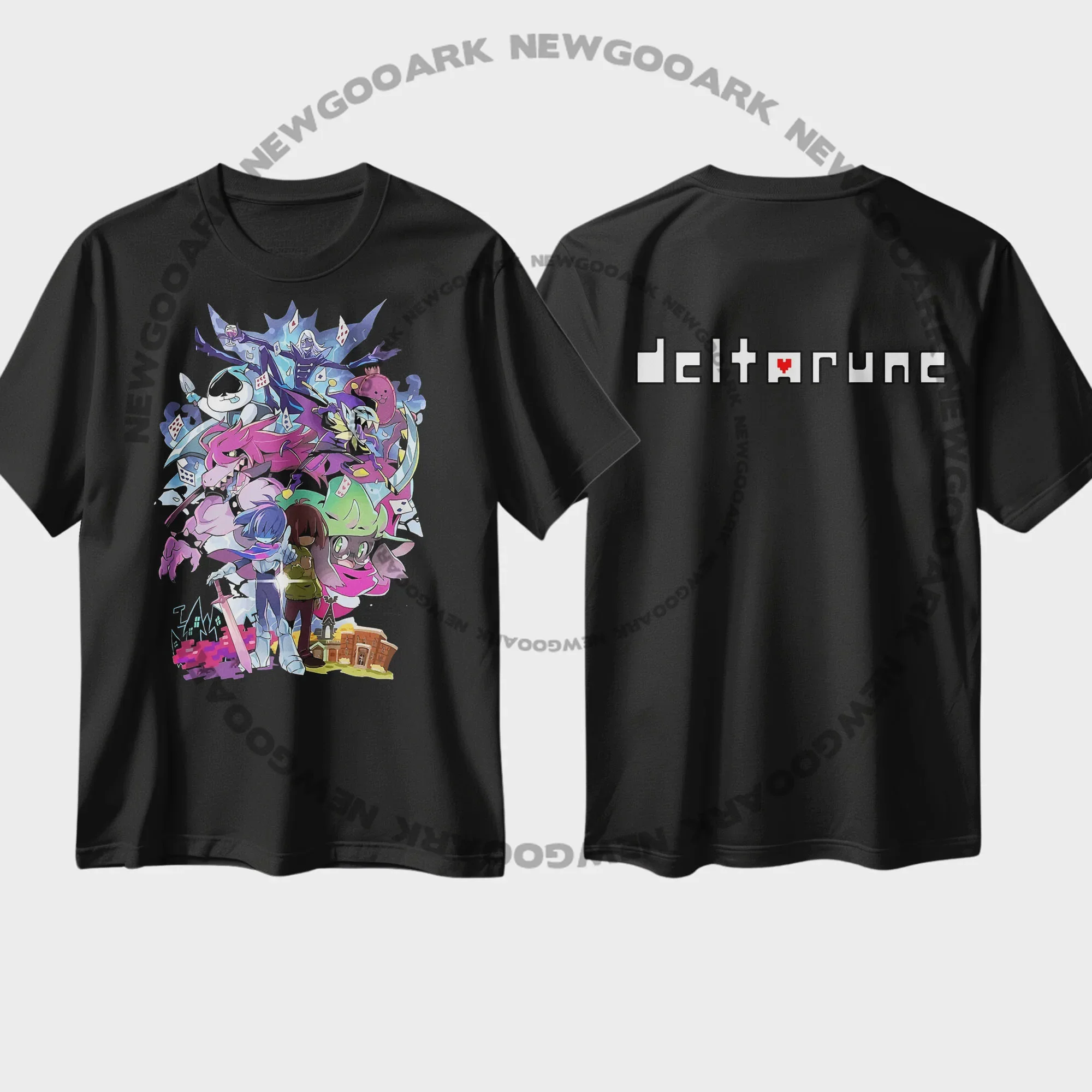 لعبة تي شيرت Deltarune كريس هدية مطبوعة جرافيك للجنسين قطن رقبة مستديرة للرجال والنساء ملابس الشارع تي شيرت بأكمام قصيرة قابلة للتنفس #3