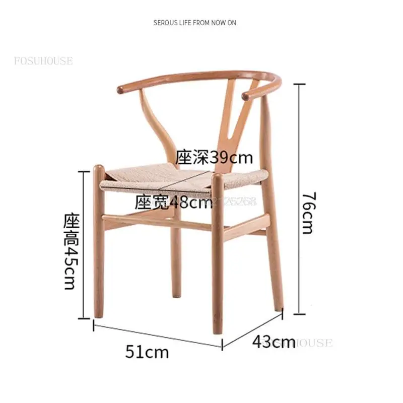Solidne drewniane krzesła do jadalni na meble do jadalni fotel Nordic Designer kreatywne krzesło domowe z oparciem