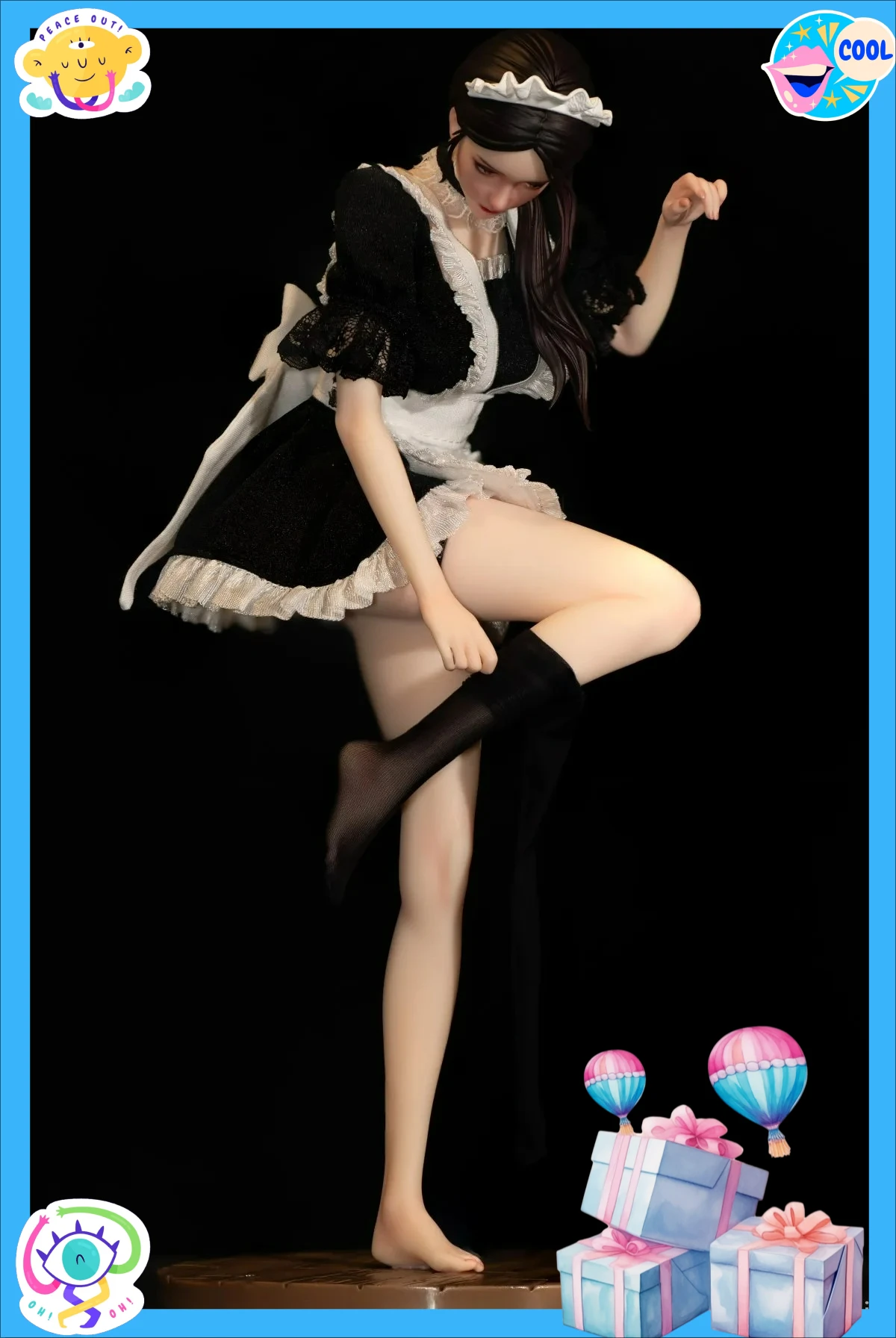 

New In Stock Original She is real Bearpanda × Lou LL 1/6 Maid Ultra Realistic Figure Beautiful Girl Model Toys Ornament