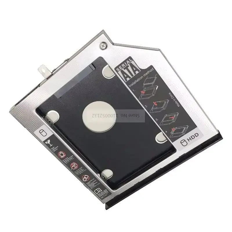 with Bezel Panel 2nd Secondary 2.5 SATA HDD SSD Hard Drive Optical Bay Caddy Frame Bracket for Asus X455 A455 K455 F455 Series