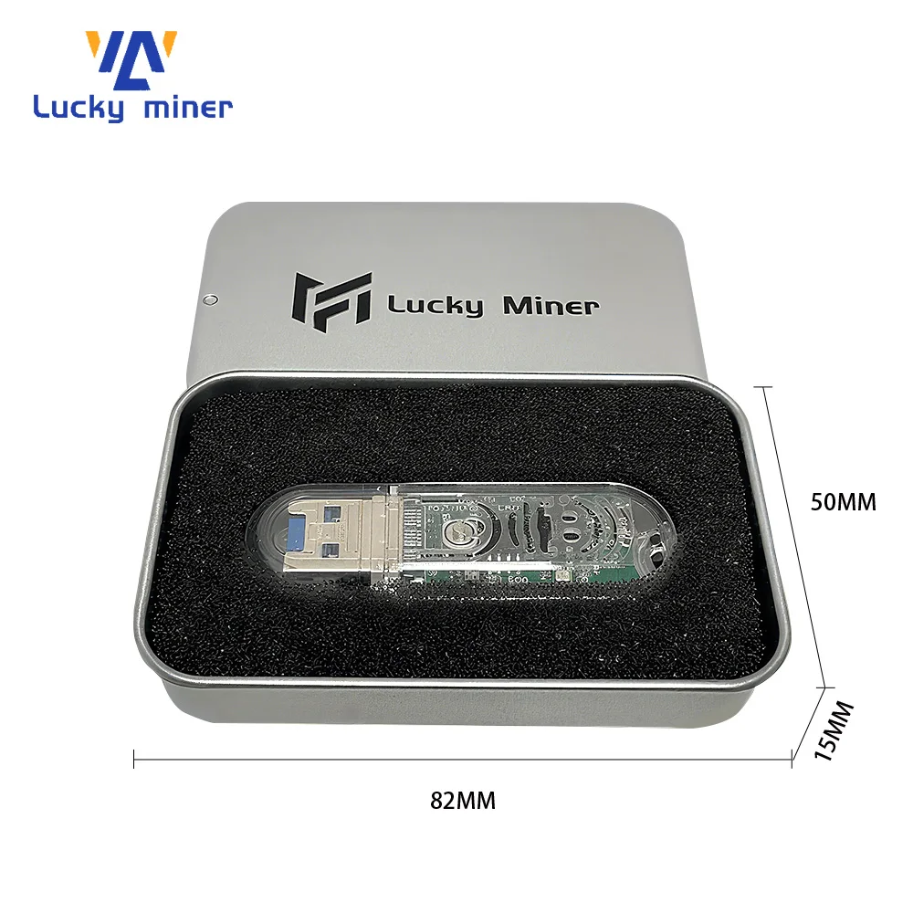 جديد محظوظ مينر LV03Pro 250KH/s 1W Asic رقاقة صامتة بيتكوين سولو مينر صغير دعم SHA256 BTC BCH BSV DGB عملات