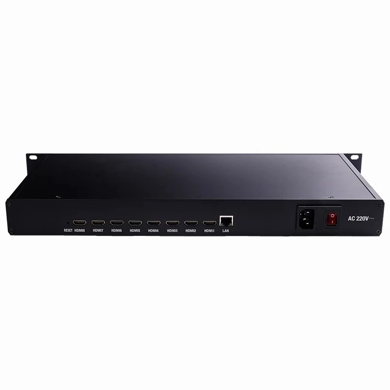 8-Channel 1U rack-mounted H.265 encoder HDMI to iptv/