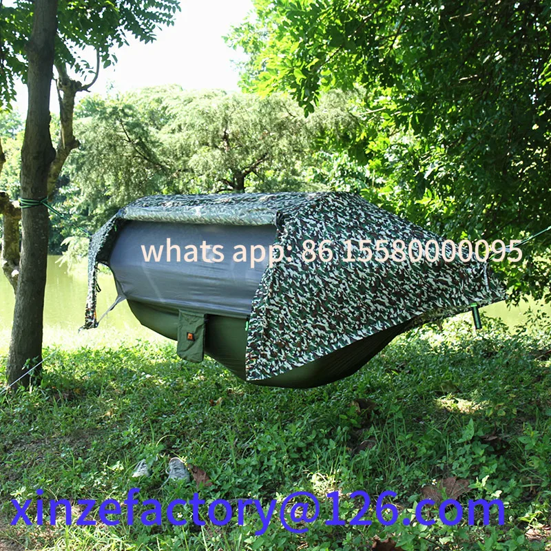 

Customizable Multi-functional insect net waterproof windproof ultralight parachute hammock aerial tent Portable Outdoor Camping