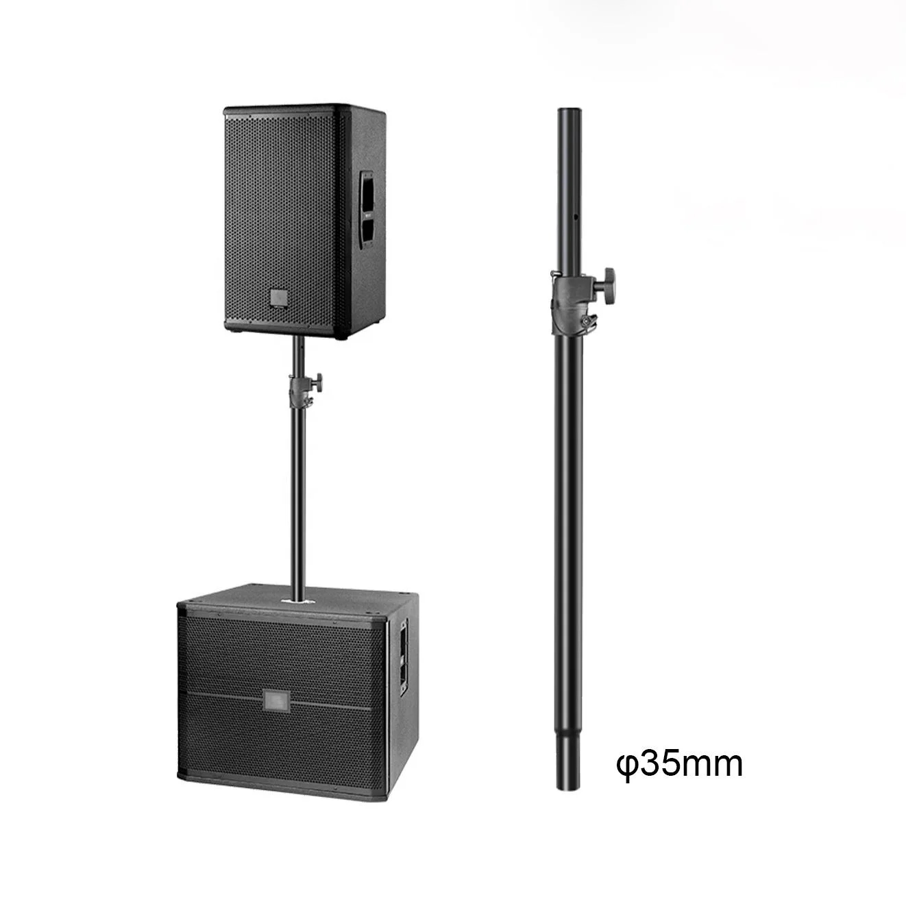 SSA010 Yinyu 50KG Load Air Cushion Speaker Pole with Automatic Pin Lock for Line Array PA Systems