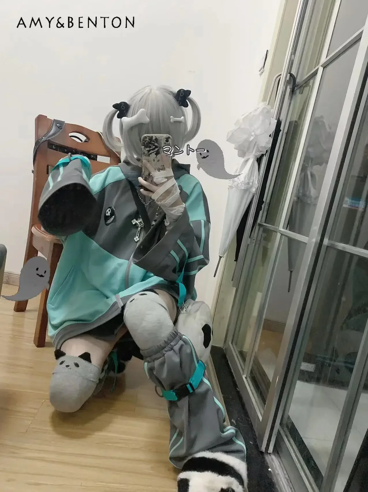 Japanese Harajuku Color Matching Oversized Hooded Coat Mine Mass-Produced Y2K Loose Sweatshirt Street Zip Up Hoodie Autumn New