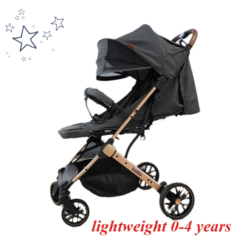 

Коляска легкая и можно сложить одной рукой. Портативная и подходит для детей 0-4 лет.