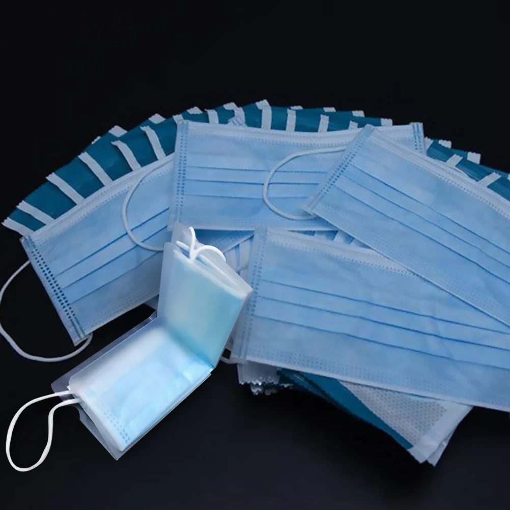 

4Pcs MaskStorageBox DurablePP Dustproof Portable EasyCarry Collapsible LongLifespan Healthy Environmental Sealing Organiser