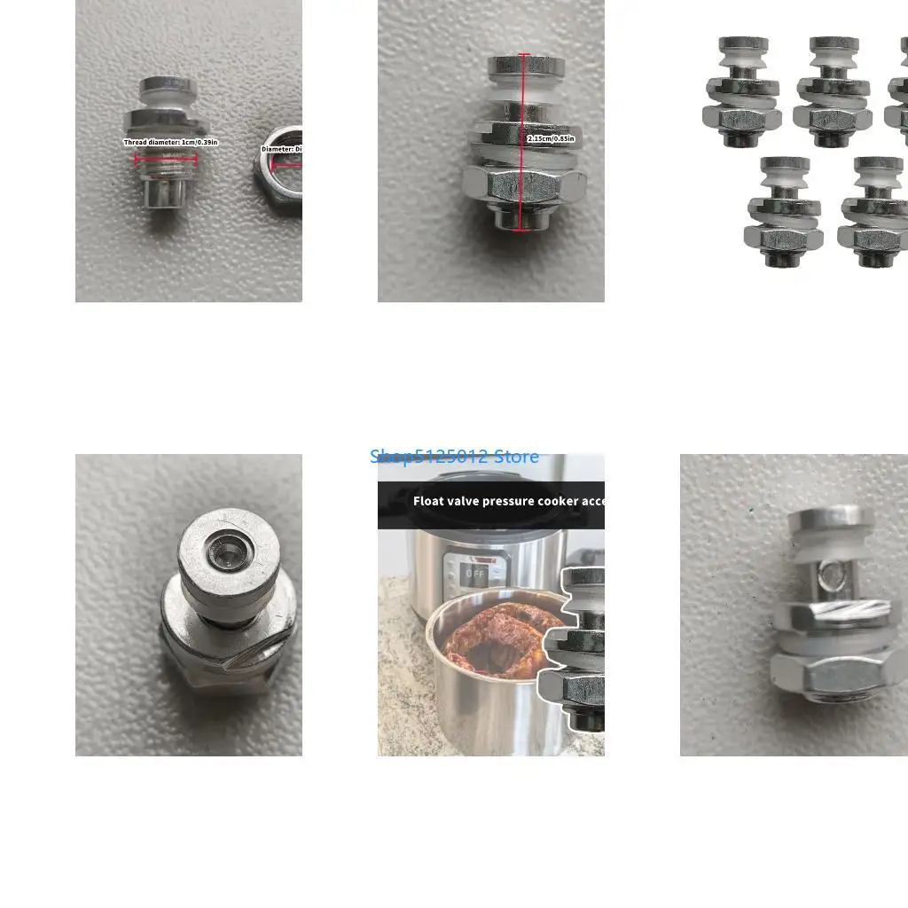 G8TC 5 Pack Replacement Floating Valves and Sealing Rings Spare Parts Suitable for Various Electric Pressure Cookers