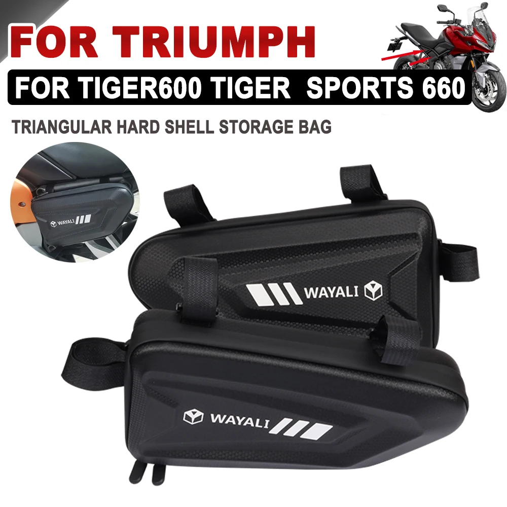 

For Triumph Tiger660 Tiger Sports 660 Trident660 Motorcycle Accessories Waterproof Side Bags Case Hard Shell Triangle Tool Bag