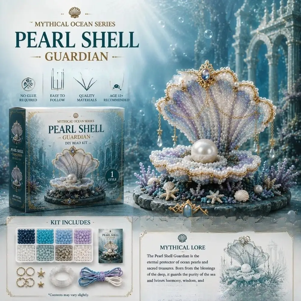 3D Design Ocean Animals Beaded Kits Beginner Friendly Handmade Marine Animal Bead Set Bead Craftsmanship Material Package