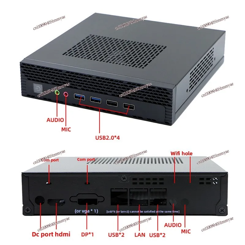Mini ITX Small Chassis T42 4 2cm High Desktop Office Industrial Control HTPC Compact Low Profile Mini Computer Case