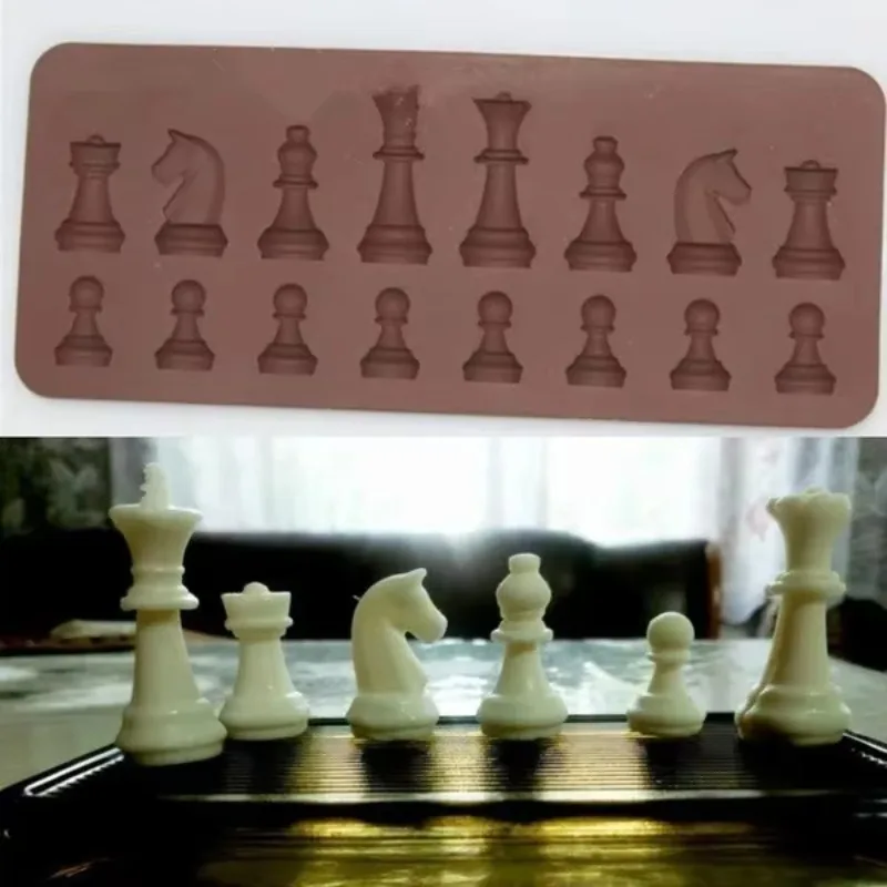 2026 DIY Cake Mold Chess Shaped Chocolate Molds Ice Cube Mould Baking Mould Silicone Mold Cake Decorating Kitchen Tools