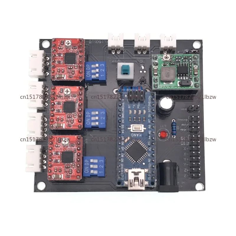 Controlador USB de tres ejes, controlador de placa USB, controlador de motor paso a paso de 3 ejes