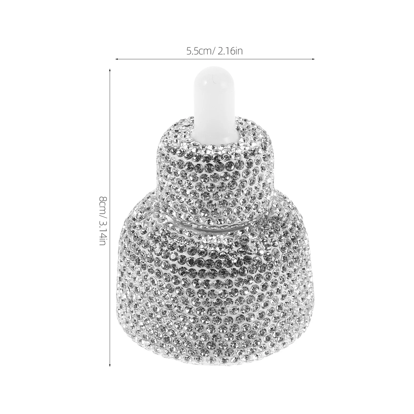 30Ml Glass Dropper Bottle for Essential Oils Rhinestone Embellished Refillable Aromatherapy Vial Precise Dosage Dispensing