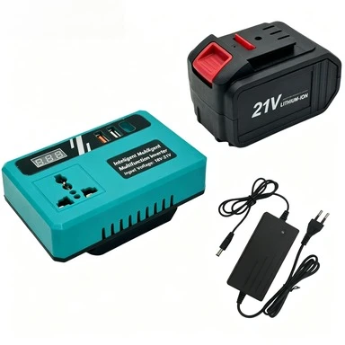 120W Cordless Power Inverter for Power Tools (18V to 220V) Lithium Battery Smart Inverter
