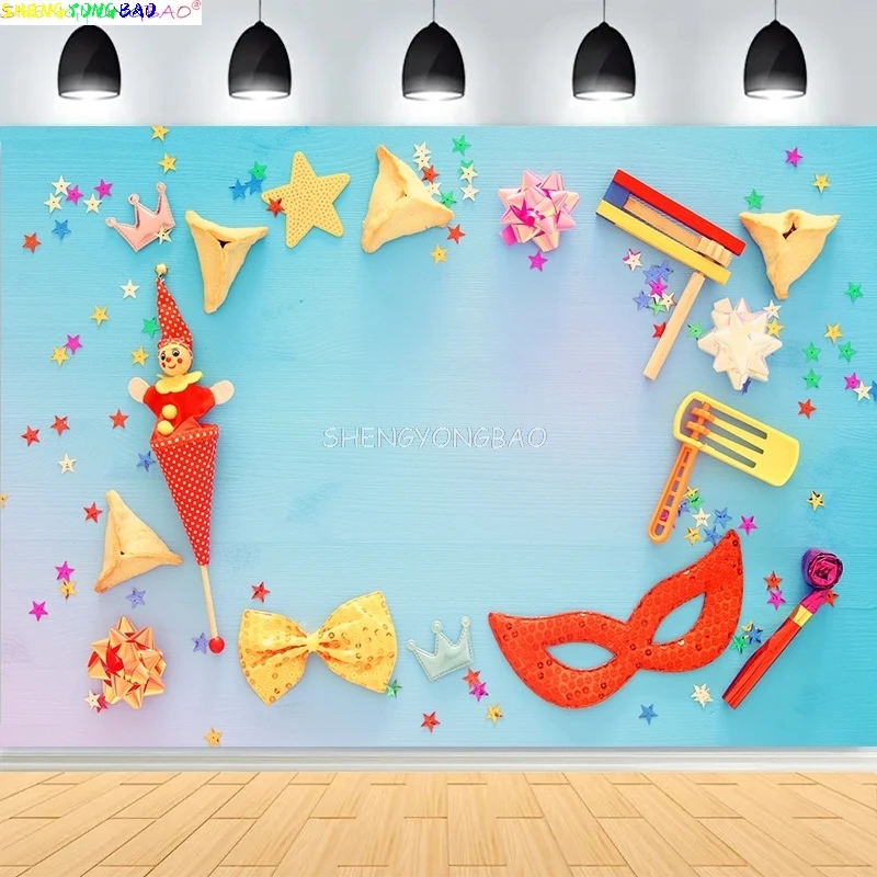 Judaism Happy Hanukkah Background Jewish Jesus Passover Candlestick Party Candles Kwanzaa Bread Decor Photography Backdrop IS-08