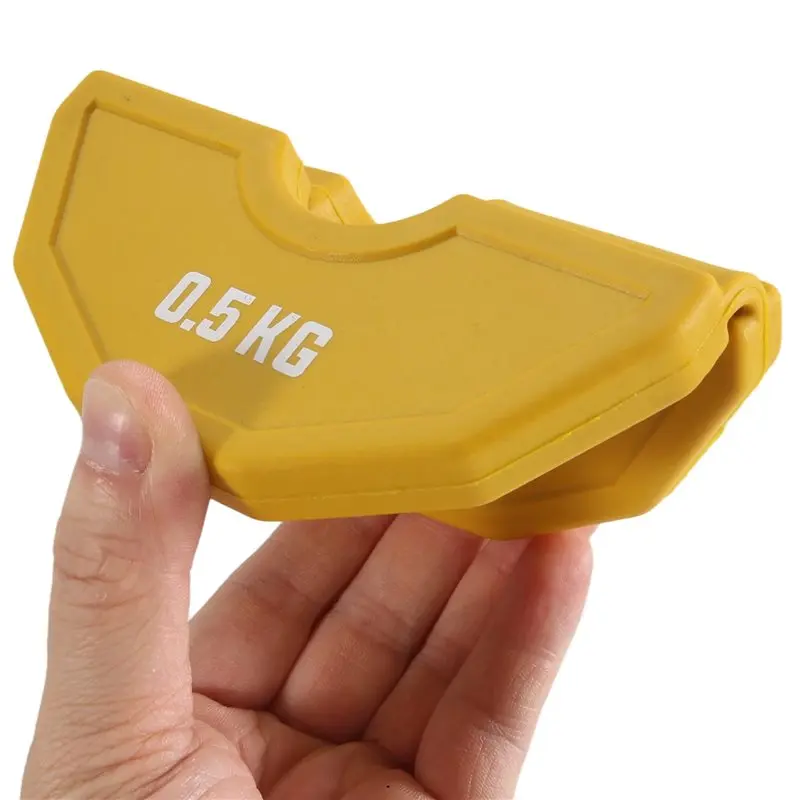 A07T-2PCS Gym Micro-Type Plates Dumbbell Fractional Weight Plate Rubber Fractional Weight Plates Plates Add-On Aperture 35Mm 0.5