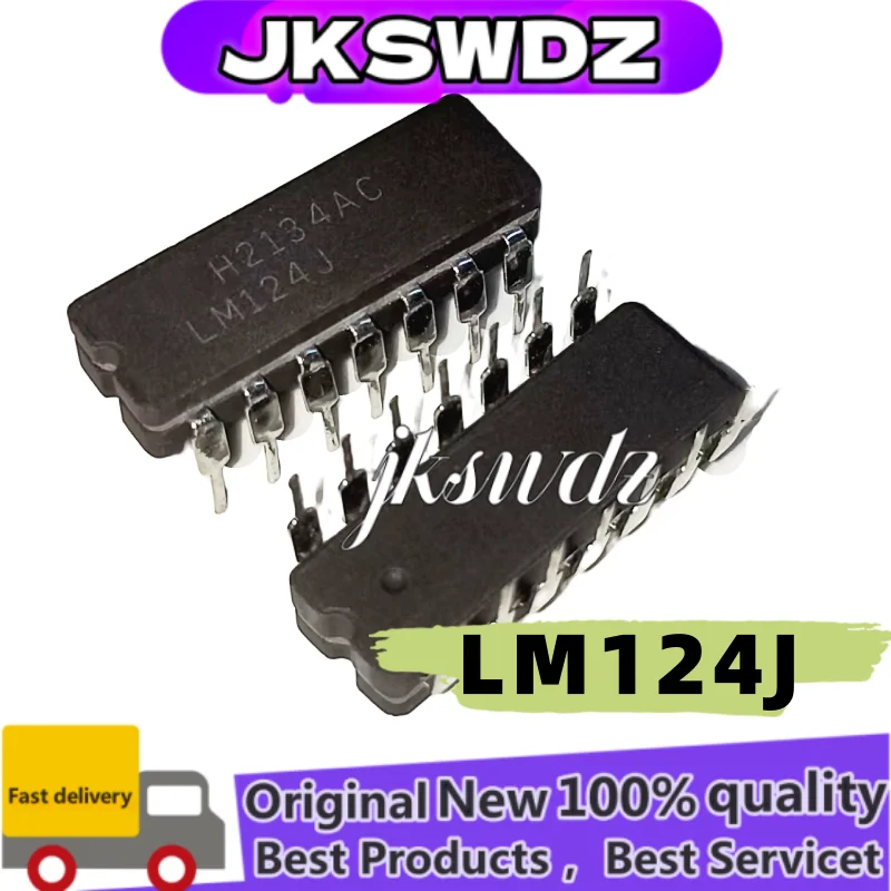 

Lot of 10 units, LM124J, LM124, 124 CDIP-14