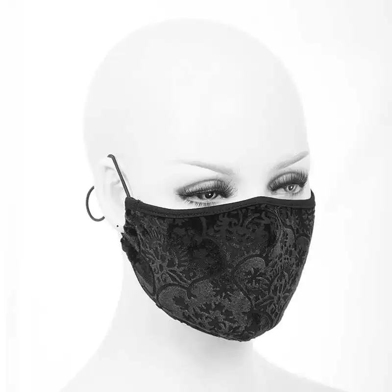 devil-fashion-basic-velvet-floral-embossed-mask-mk028-gothic-style-fashionable-accessory-for-men-and-women