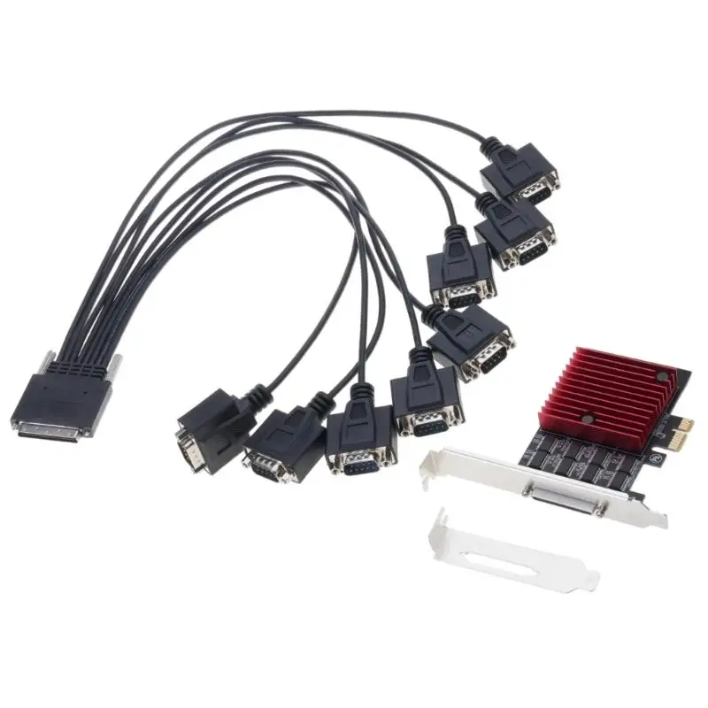 Computer PCIE to 8 Port RS232 Serial Expansion Simple Device Expansion Speed