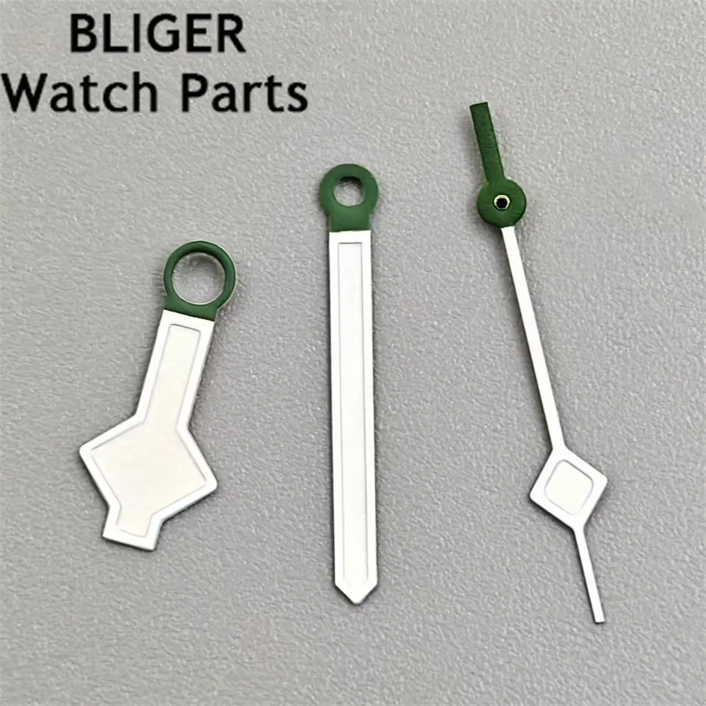 BLIGER Watch Hands Silver White Black Gold Rose Gold Hands Green Luminous Fit NH35 NH36 NH38 NH39 ETA2824 PT5000 Movement