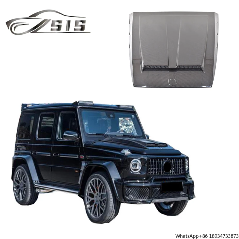 G-Class W463a B Style Dry Carbon Fiber Hood W464 BenS G class G63 G65 G500 Bonnet 2019y Mate and Glossy Engine Hood