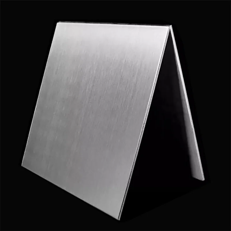 Flat Plate Metal Sheet, aço inoxidável escovado